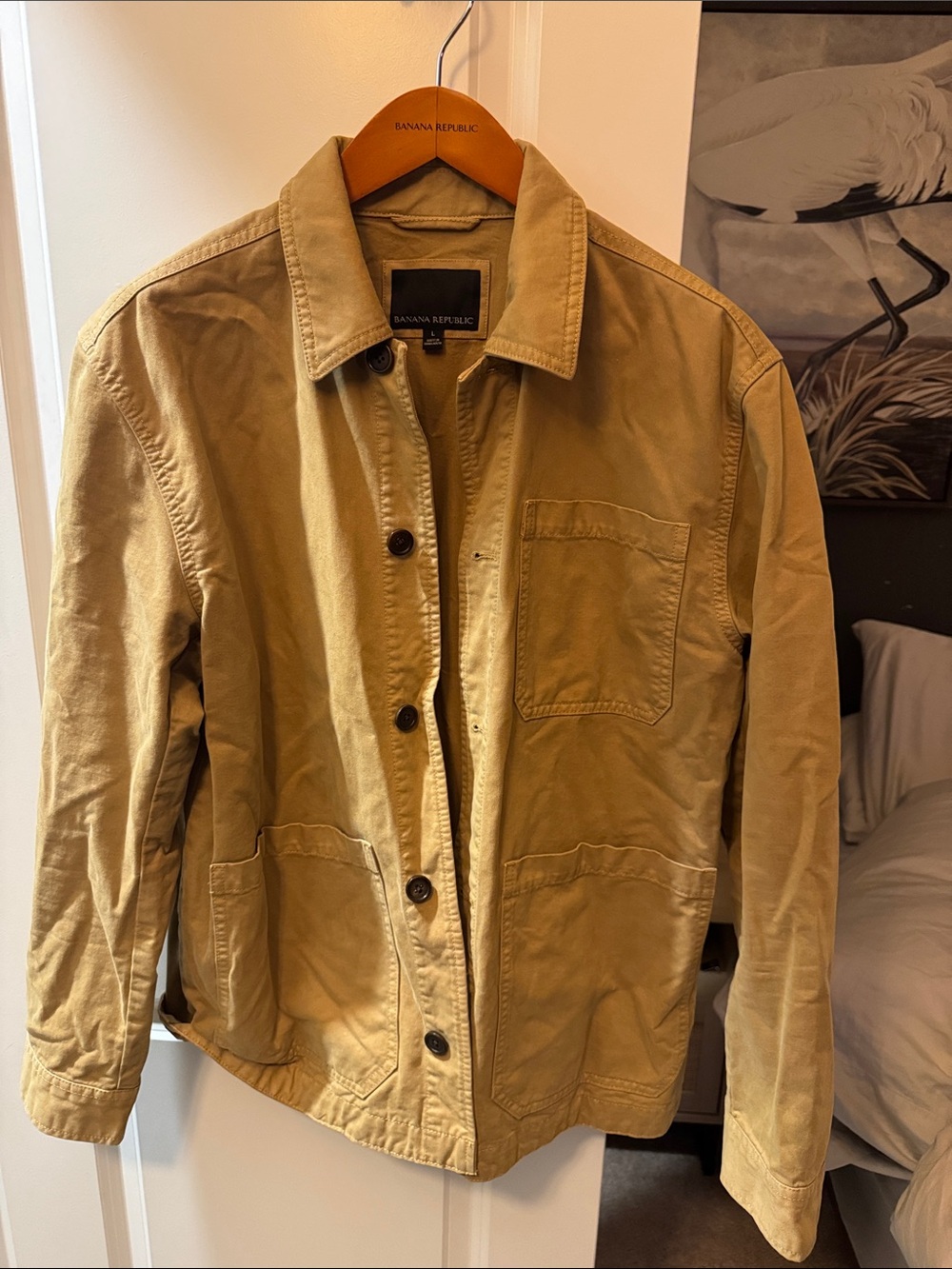 Banana Republic Men's Khaki/Tan Cotton Field Jacket
